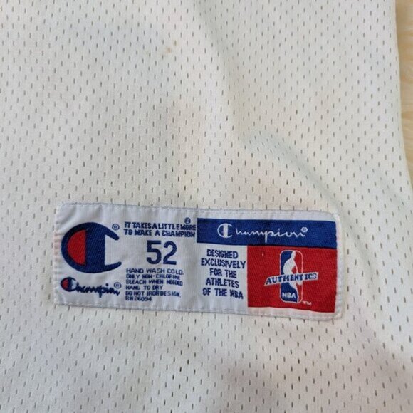 Michael Jordan #23 Chicago Bulls White Jersey Champion NBA Authentics Size 52 - Picture 3 of 14